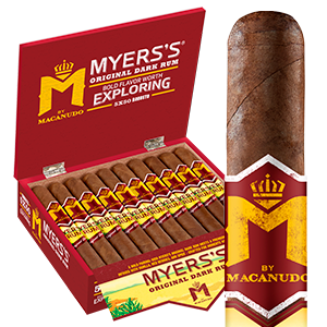 rum infused tobacco White Lightning Natural Macanudo M Myers's Rum Cigar